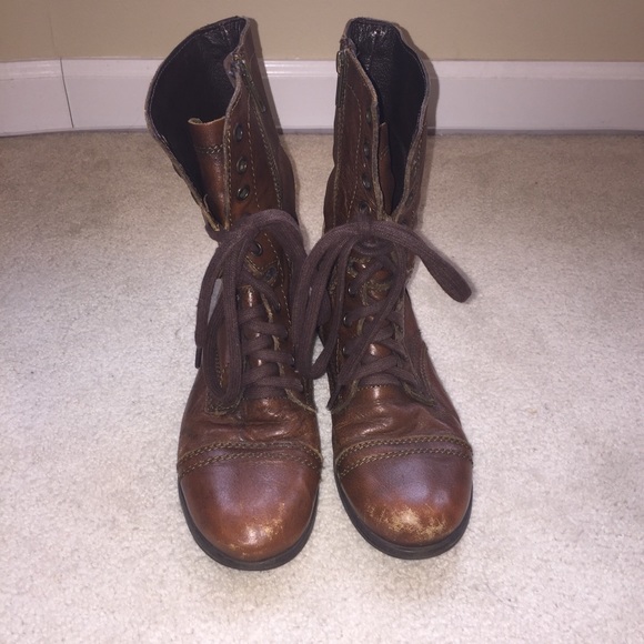 SIZE 6.5 AND 7.5 Brown Steve Madden Troopa Boot - Picture 5 of 7